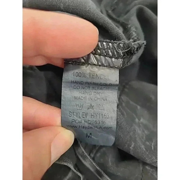 Big Water Blue Sky Jumpsuit Black Chambray Women's Size Medium - Picture 5 of 6